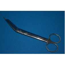 Ножницы для разрезания повязок горизонтально-изогнутые с пуговкой, 185 мм
